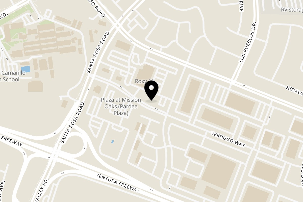 Map showing the location of Thai Peru Restaurant on 5021 Verdugo Way Ste 109 in Camarillo